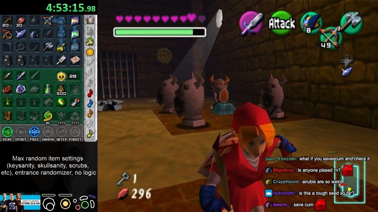 Ocarina of Time Randomizer - Max Random Settings, No Logic