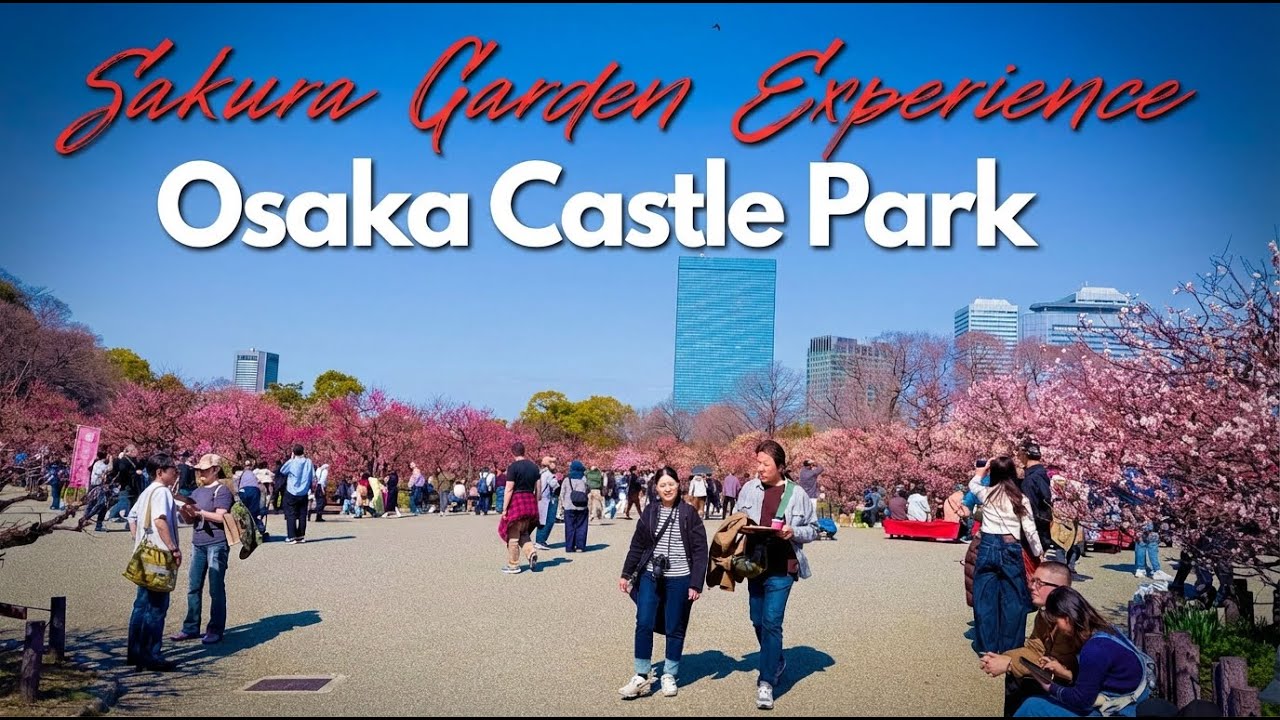 🌸Sakura Garden at Osaka Castle Park | Japan&rsquo;s Most Beautiful Sakura Spot | spring in Japan 2026