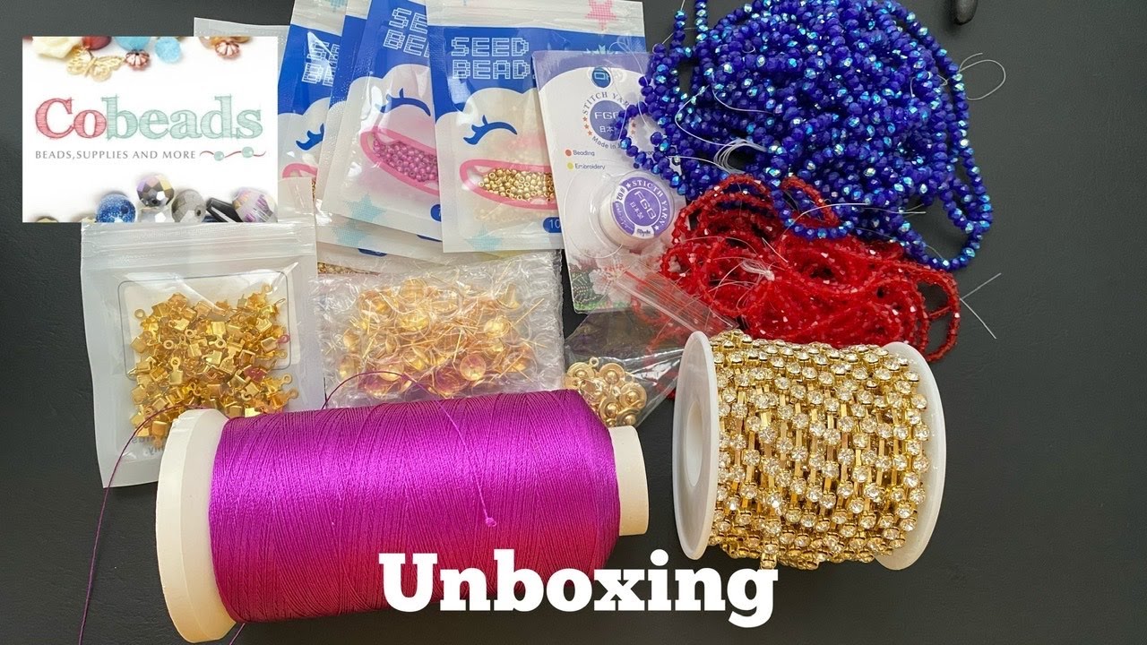 Unboxing Cobeads Beading Materials || collaboration with cobeads.com