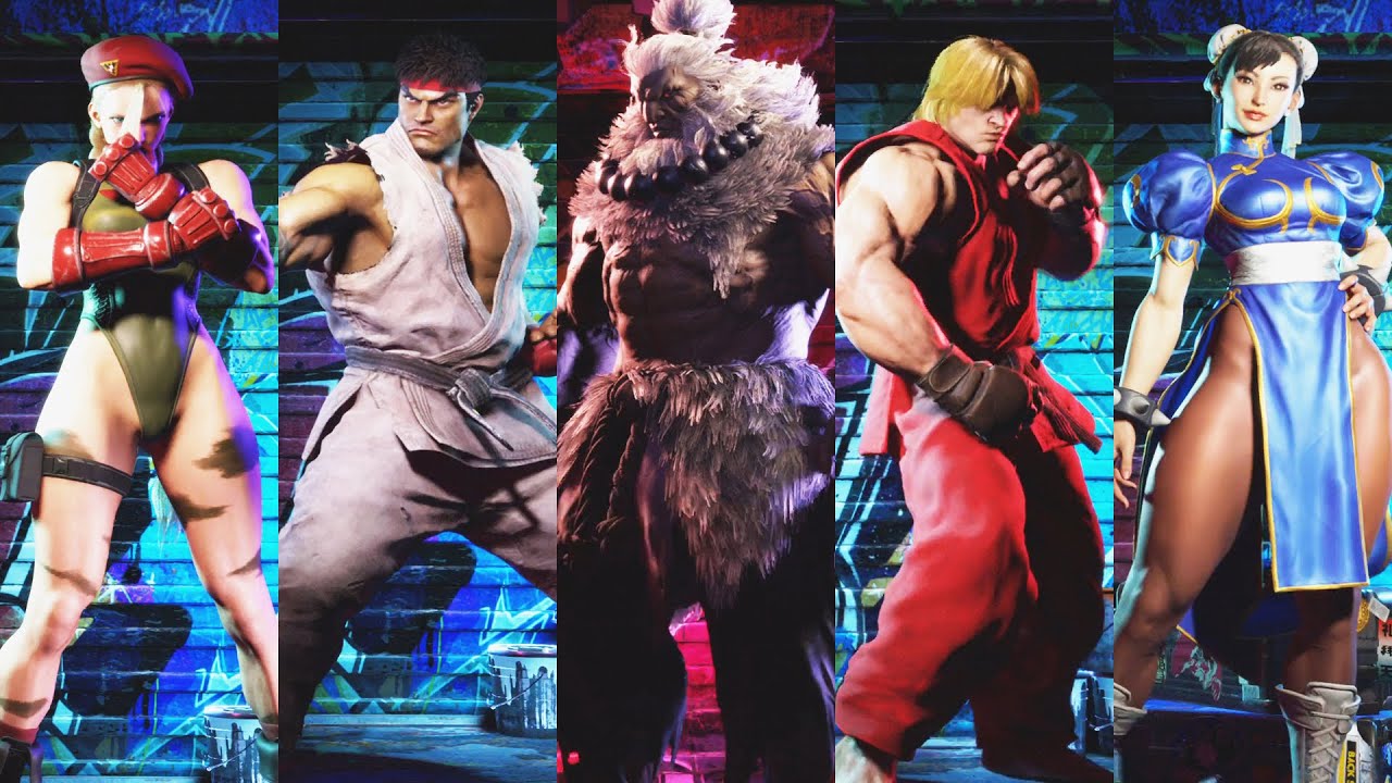 Street Fighter 6 S1 — все анимации выбора персонажей