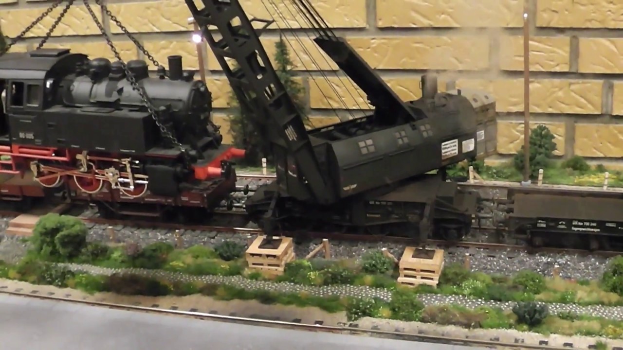 Spur 1 Exklusiv 90 tonnes steam crane (Spor 1 Messe 2016 Rolfhallen)
