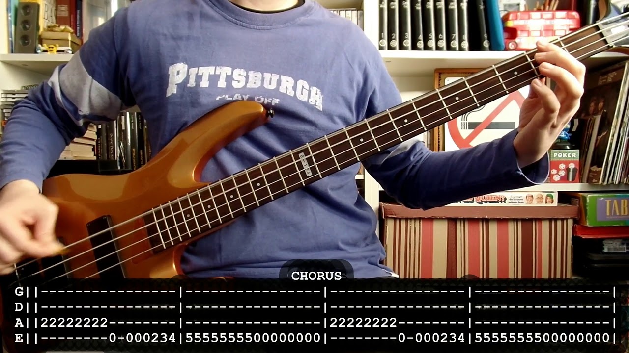 CINDERELLA - Gypsy road (bass cover w/ Tabs) [full HD]