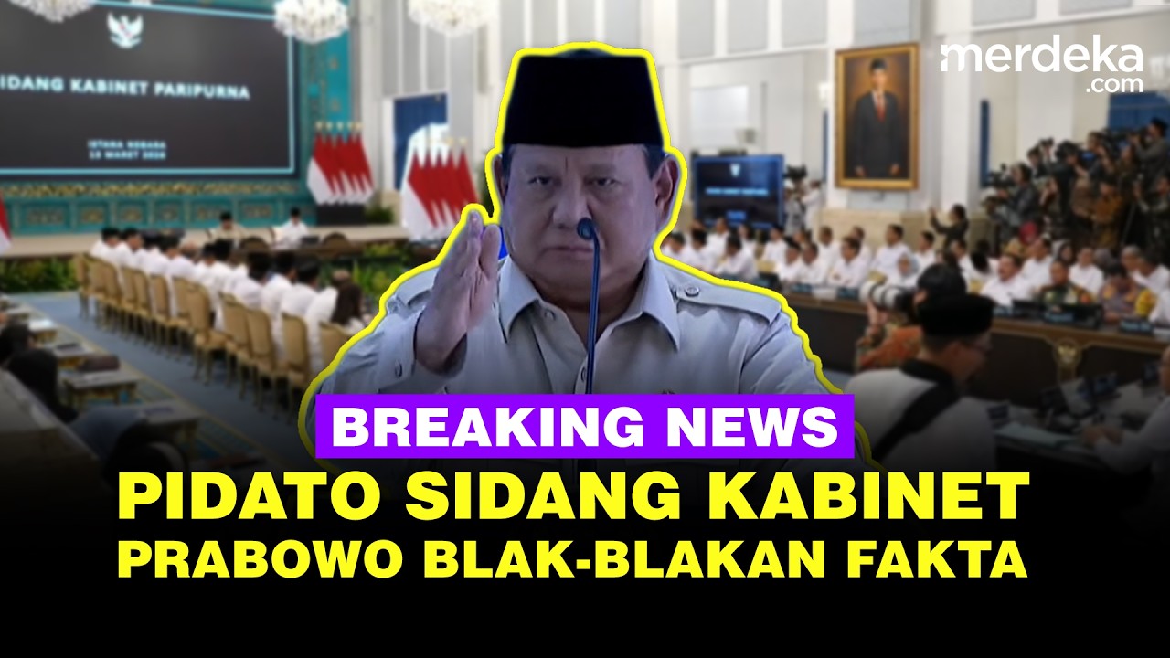 🔴LIVE - Pidato Sidang Kabinet Paripurna, Presiden Prabowo Blak-blakan Fakta Soal ini