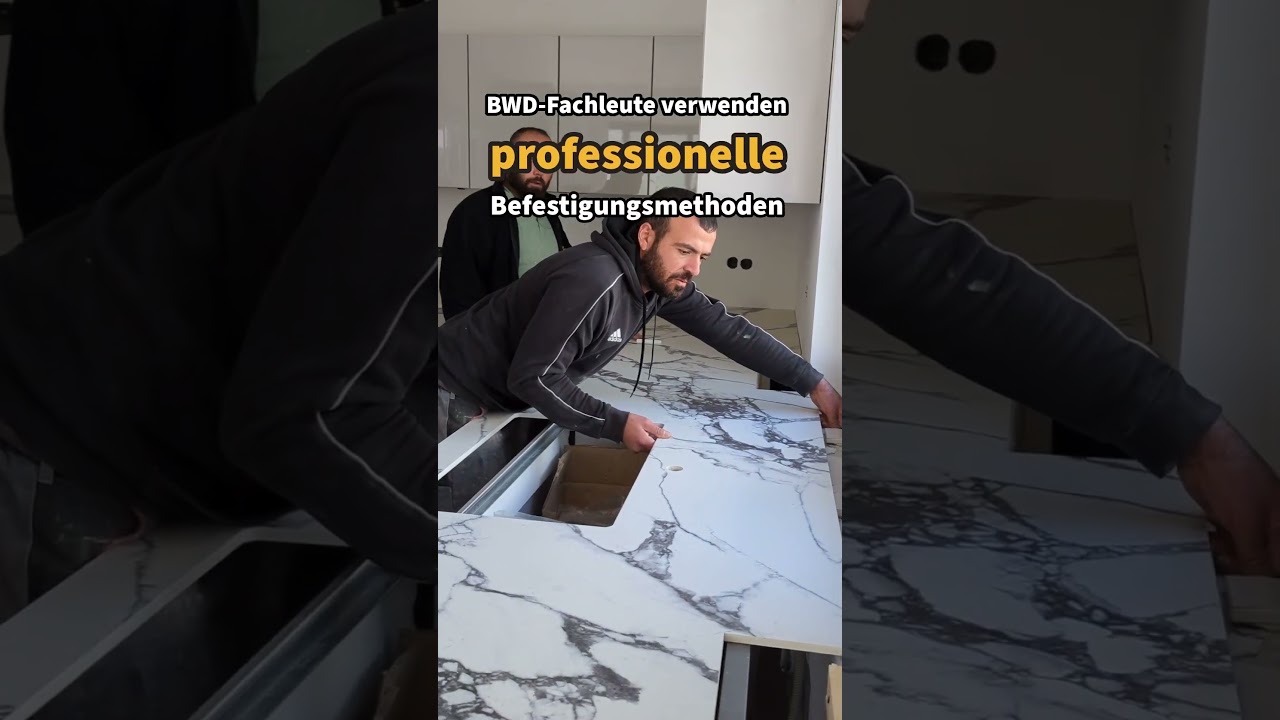 Montage von Keramikarbeitsplatten f&uuml;r Ihre K&uuml;che