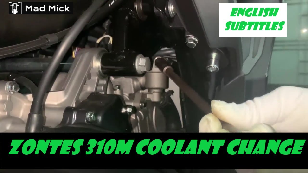 ZONTES 310M COOLANT CHANGE ENGLISH SUBTITLES