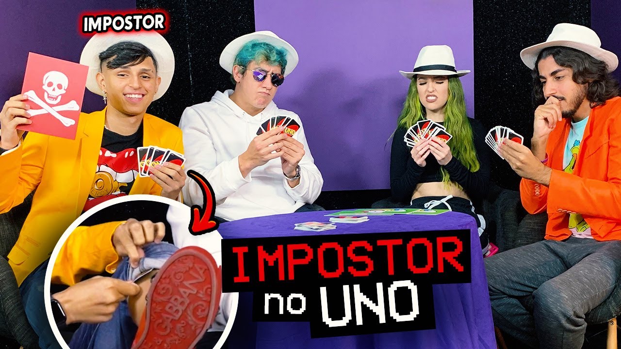 NOBRU é o IMPOSTOR?! TRETA no UNO com TASKS do AMONG US!