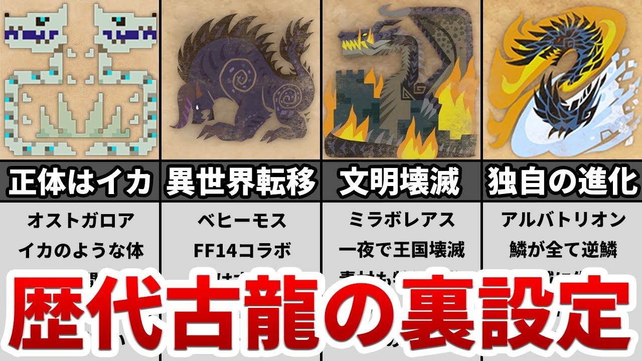 歴代モンハン 古龍のヤバすぎる裏設定まとめ