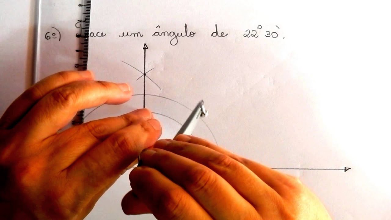 Desenho Geométrico - Traçado de Ângulos com Compasso