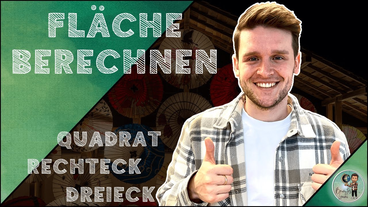 SCHNELL und EINFACH die FLÄCHE berechnen - QUADRAT, RECHTECK, DREIECK