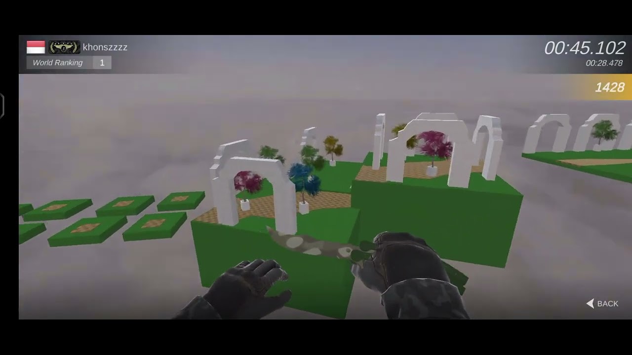 Bhop pro SKYGARDEN 45.102 (WR) TOP 1 EZZ Spedrunn 