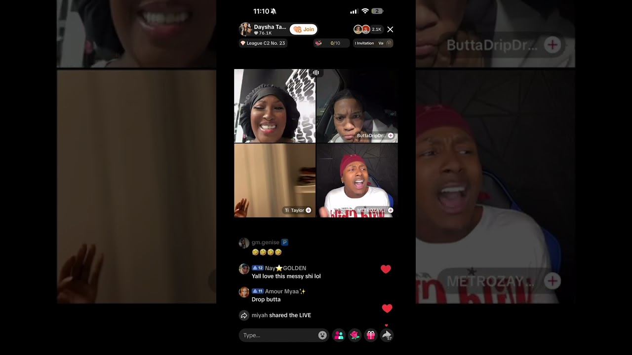 TAYLOR GIRLS AND METROZAY GETS INTO IT ON TIKTOK LIVE 