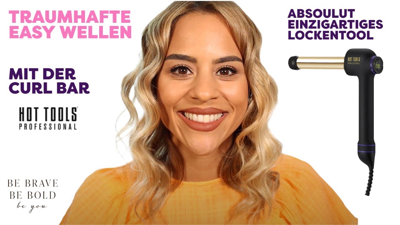 CURL BAR HOT TOOLS mit 24K GOLD im TEST | DU MAGST SUPER SCHÖNE WELLEN u. LOCKEN? DANN SCHAU REIN ♡