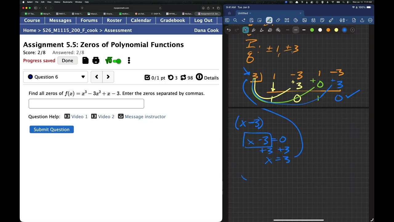 Determining Zeros Polynomials real 2 complex