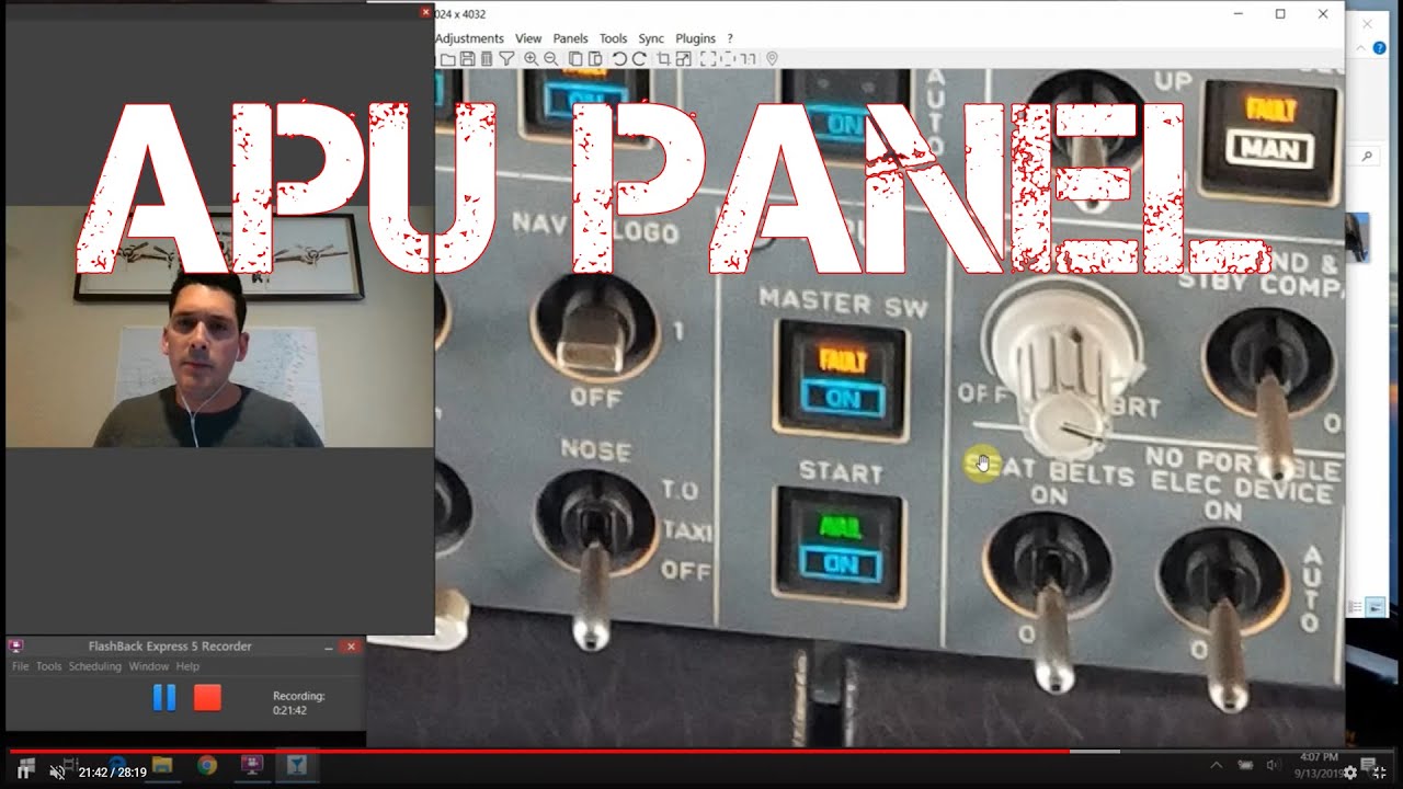 Airbus A320 Cockpit Tour: #27 - APU Panel: What do all those buttons do?!