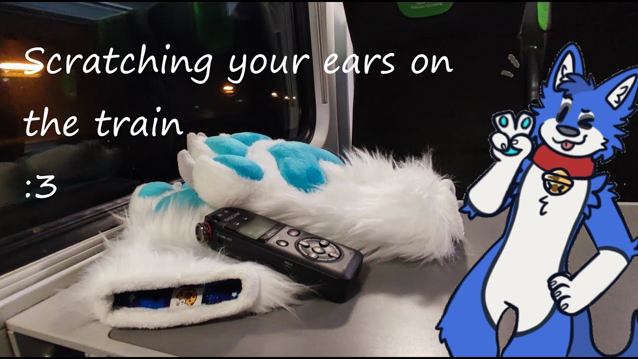[Furry ASMR] Scrtching your ears, while in the train | Nappy Bain