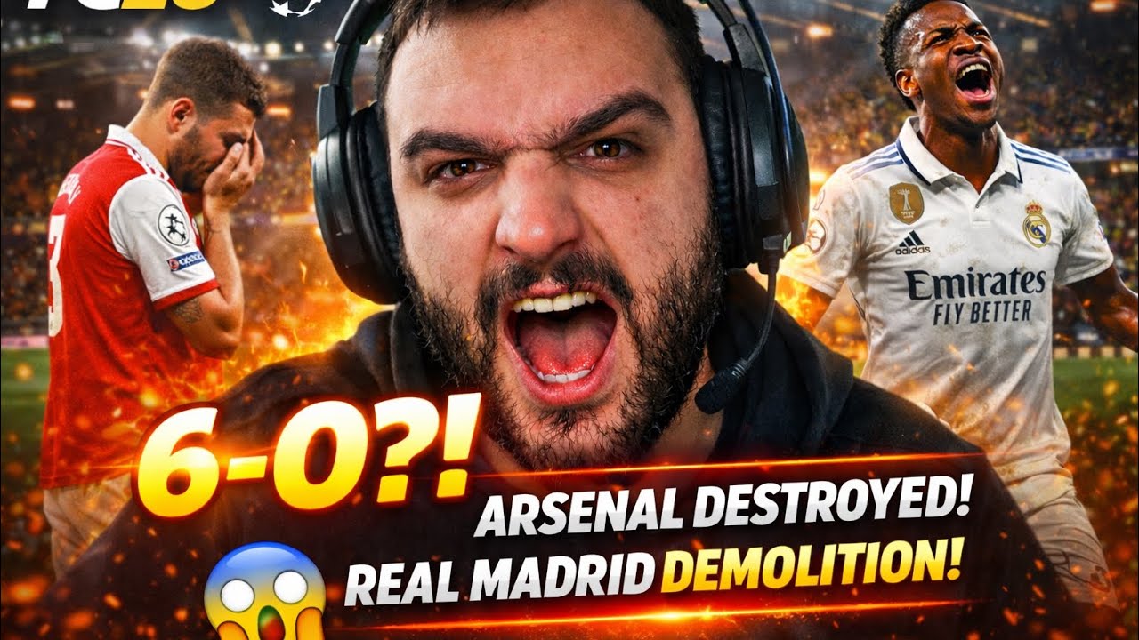 IS THIS EVEN FAIR?! 😭 Arsenal 0-6 Real Madrid (UCL FC26)