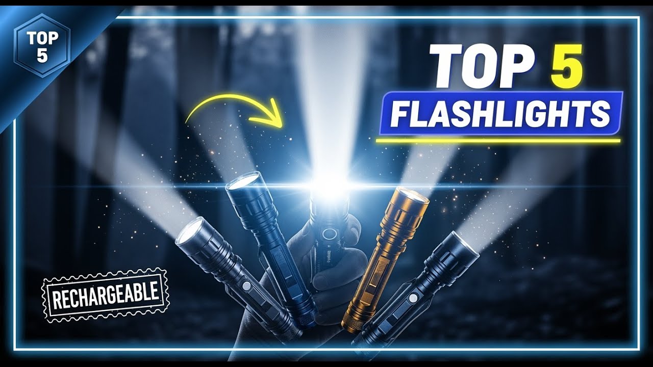 TOP 5 Best Rechargeable Flashlights 2026 | A Bright, Reliable Light That's Always Ready to Go