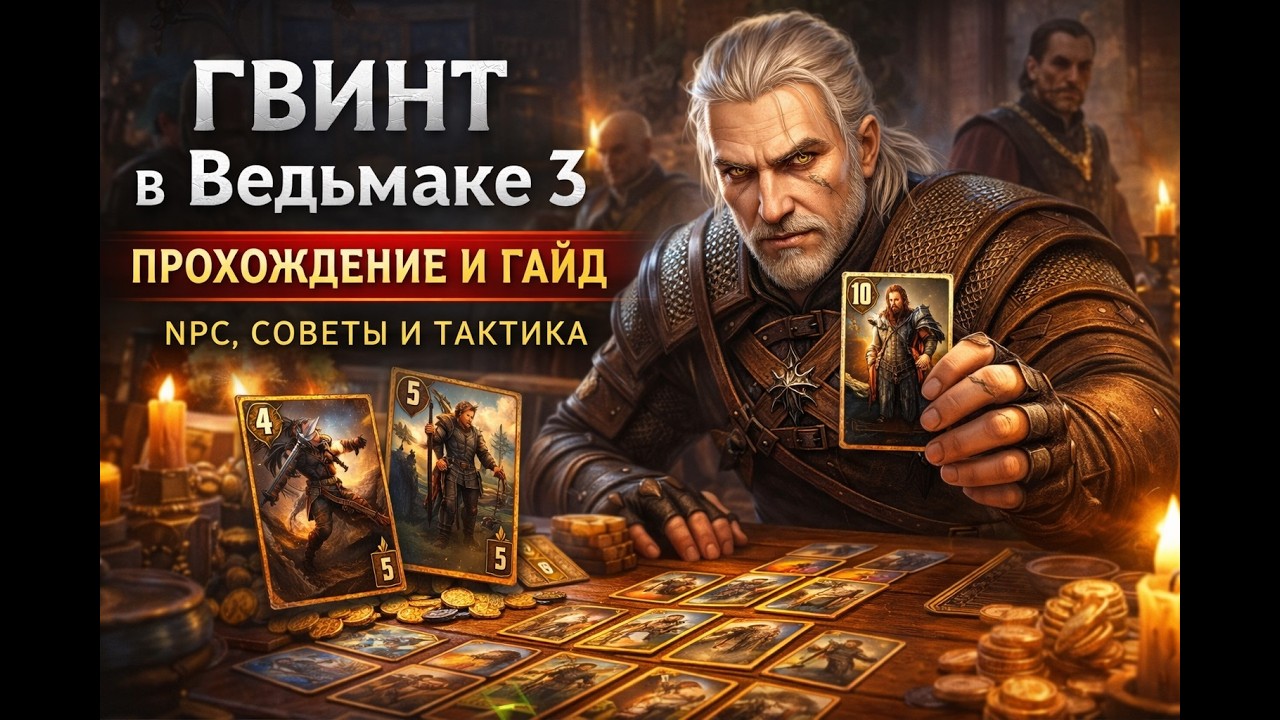 ГВИНТ в Ведьмаке 3 — прохождение и гайд | NPC, советы и тактика (ч.16)