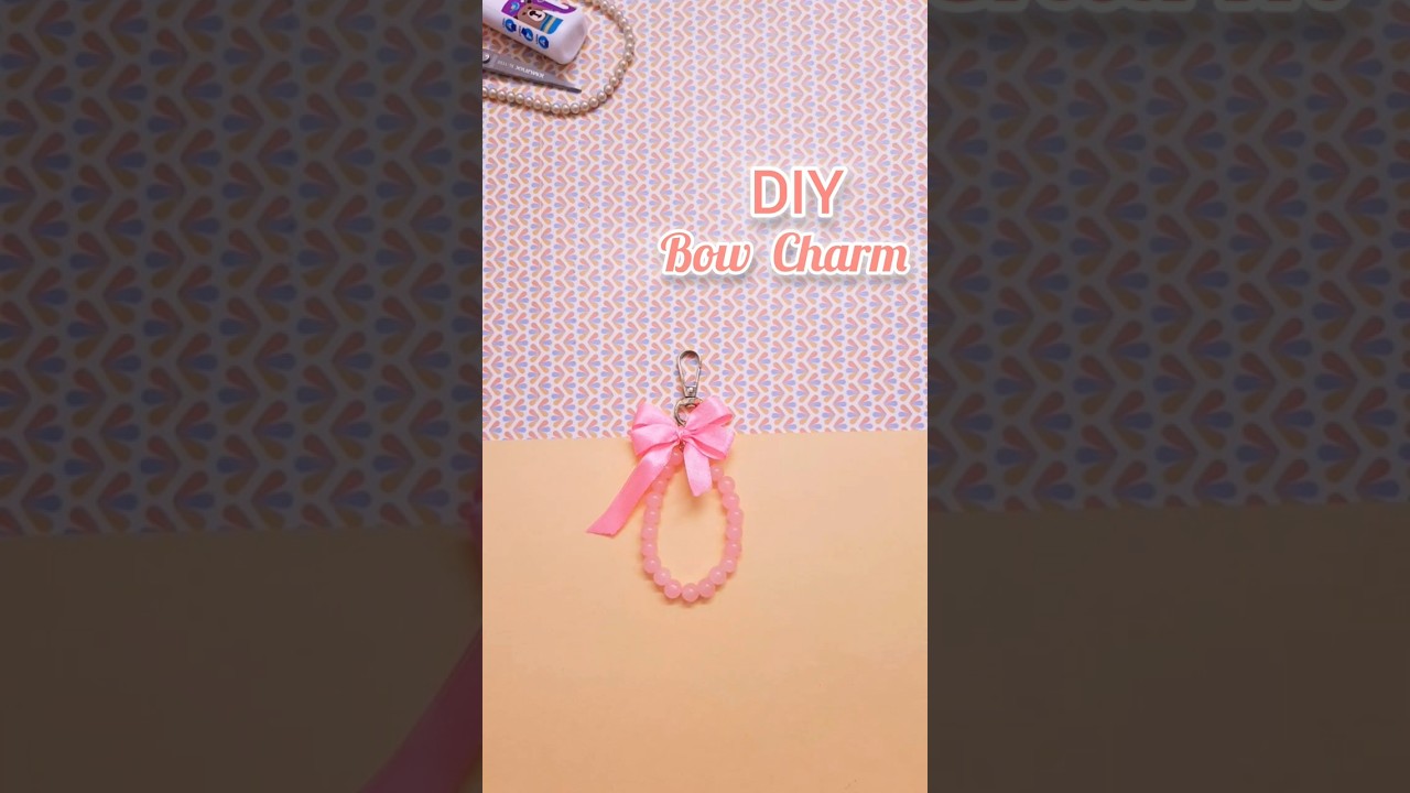 DIY Bow Charm |Easy keychain ideas|