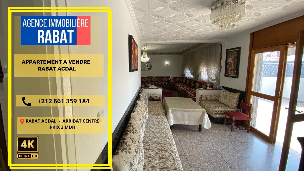appartement &agrave; vendre rabat agdal