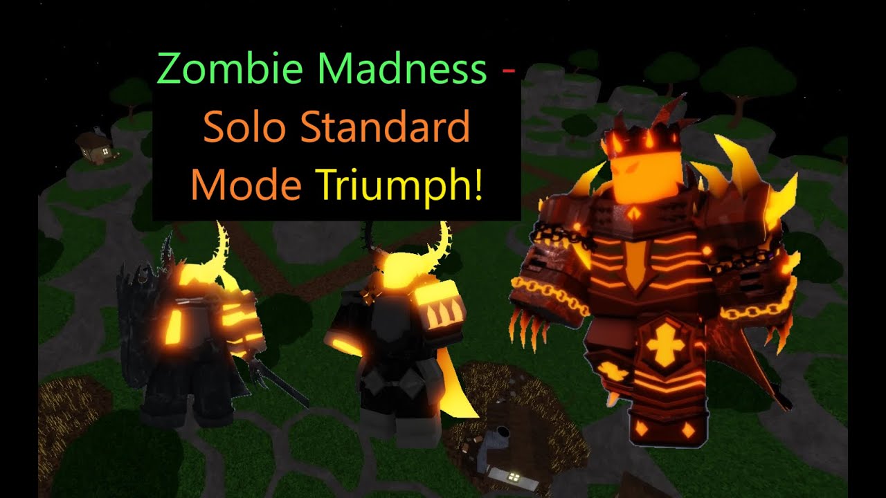 (Solo) Defeating Overlord and Beating Standard Mode! || [Roblox] Zombie Madness