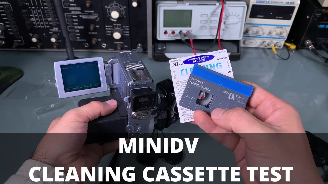 MiniDV Sony Head Cleaning  Cassette (tape)  DVM4CLD - fixing Sony camera DCR-PC8E & Sharp VL-NZ105