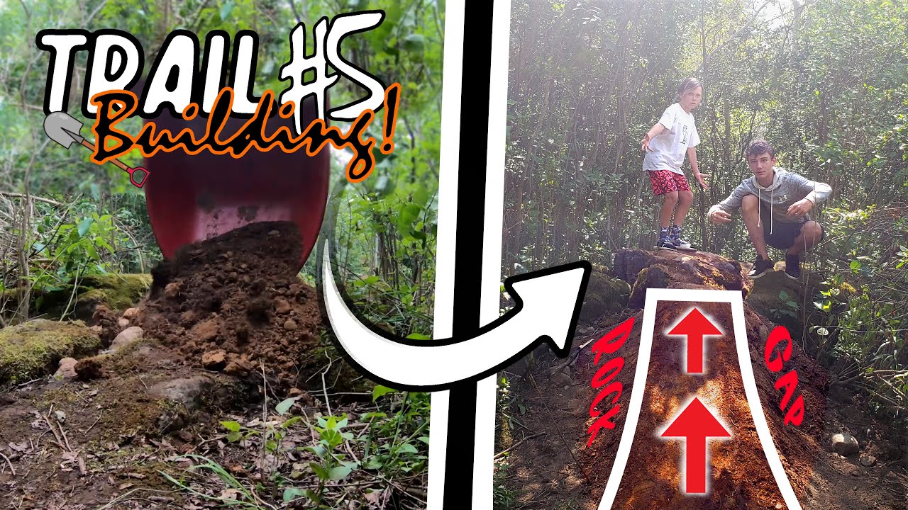 Building and Riding a Sketchy Rock Gap Jump // Backyard MTB Trail Building #5