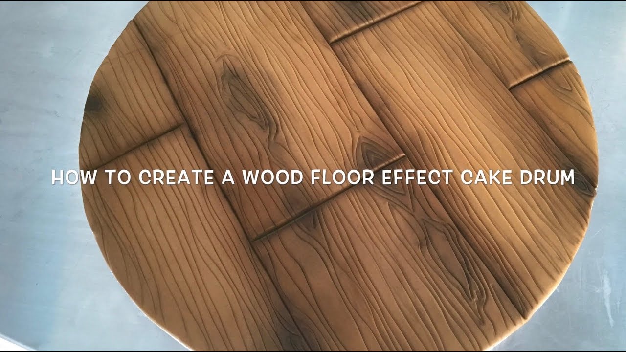 How to create a wood effect cake drum