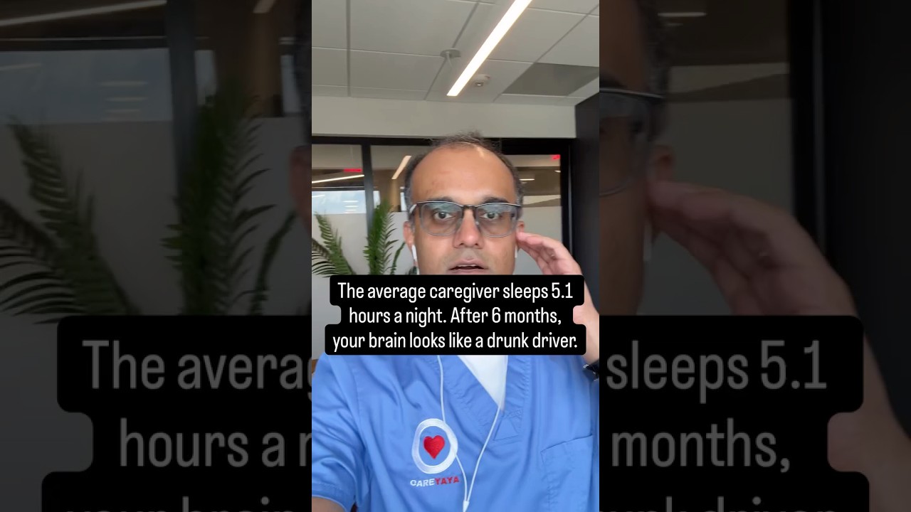 5.1 hours of sleep is making caregivers' brains function like DRUNK DRIVERS