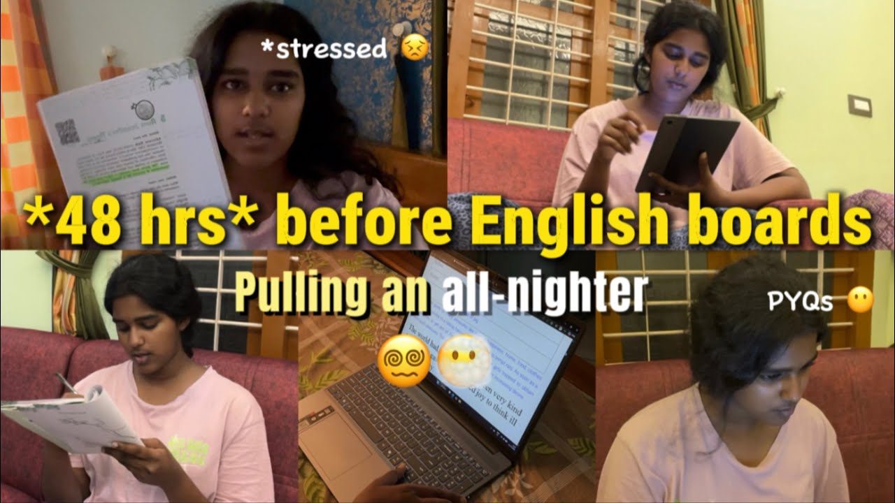 *48 hrs* boards prep📚😖| Pulling an all-nighter😵‍💫| 12th grader | Malayalam | My Unscripted Diaries 💌