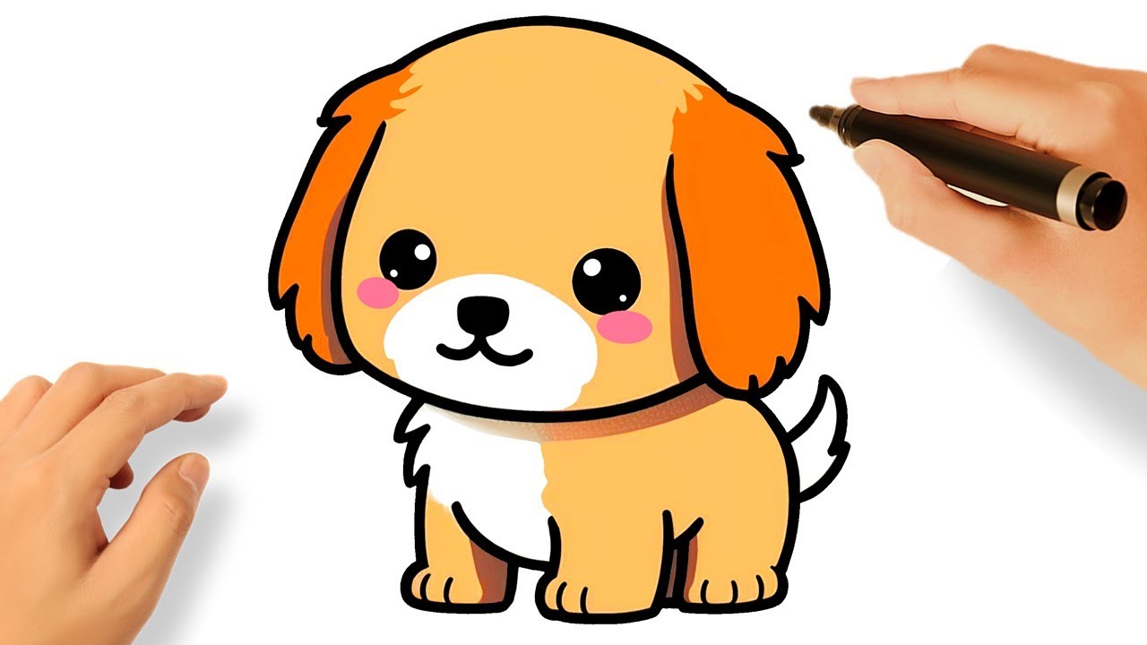 COMO DESENHAR UM CACHORRINHO FOFO 🐶