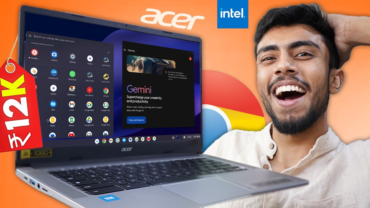 I Bought 12,000/-RS Intel Laptop From Amazon!🤩 Perfect For Gaming & Editing *Acer ChromeBook*