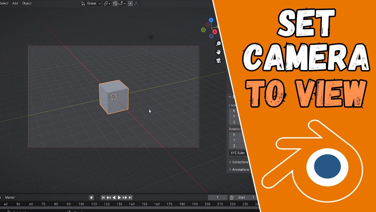 How to Set Camera to Current View in Blender