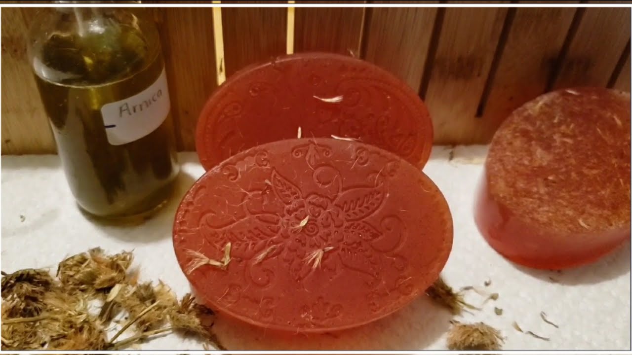 Jabón casero de árnica