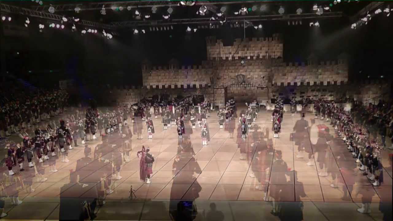 Massed pipes and drums live @ Rittal Arena Wetzlar