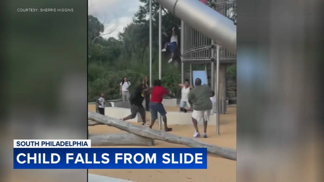Witness describes moment child falls from slide at FDR Park in South Philadelphia