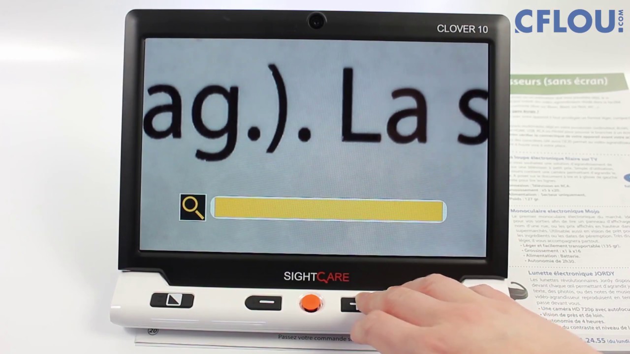 Clover 10 - Pr&eacute;sentation de cette loupe &eacute;lectronique