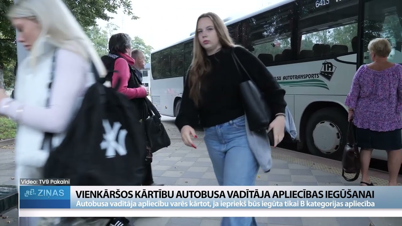 ReTV:   Vienkāršos kārtību autobusa vadītāja apliecības iegūšanai