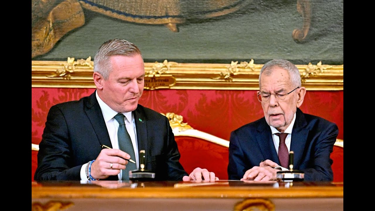 Kunasek von Van der Bellen als steirischer Landeshauptmann angelobt