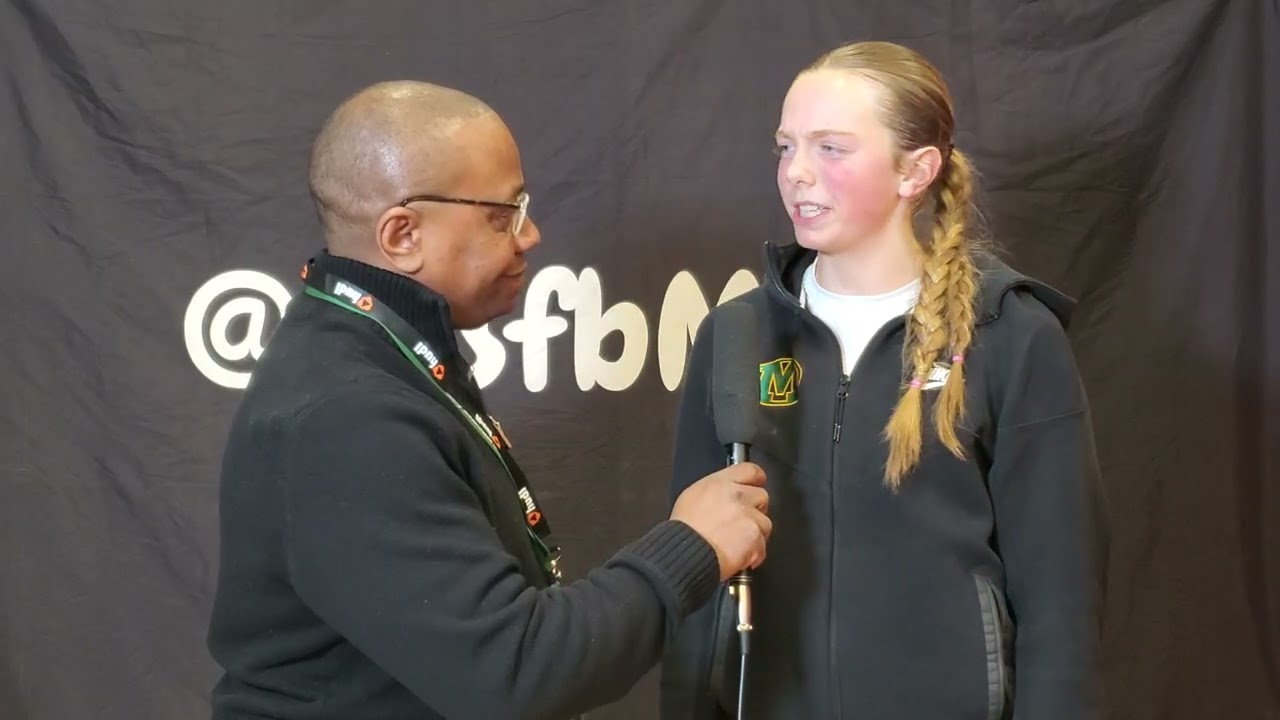 Talking with Molly Gilbert of Medina after her performance in the 28.5 Ohio Classic. 