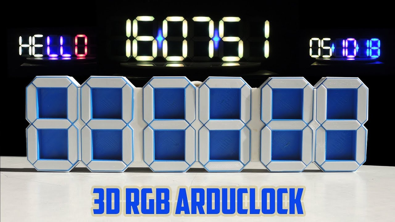 HOW TO MAKE A 3D RGB ARDUCLOCK ? 3D RGB ARDUCLOCK NASIL YAPILIR?
