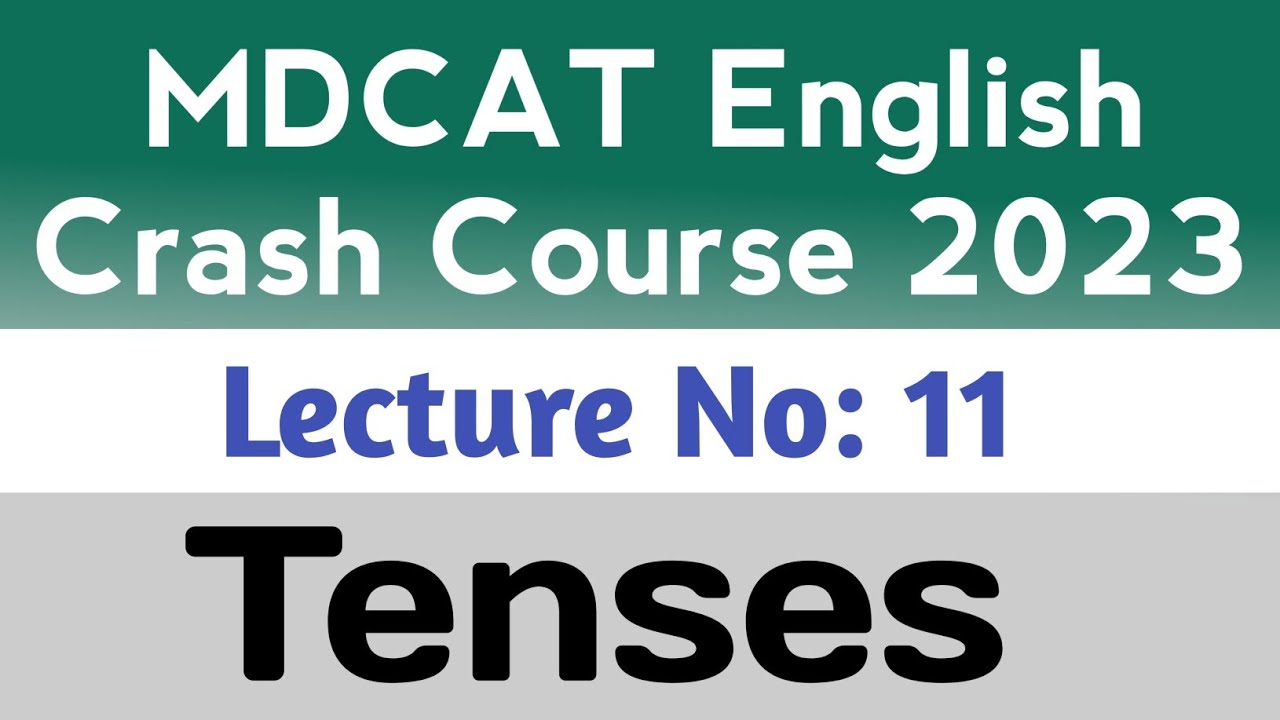 All Tenses in one shot|| All you need to know for MDCAT || MDCAT English Crash Course