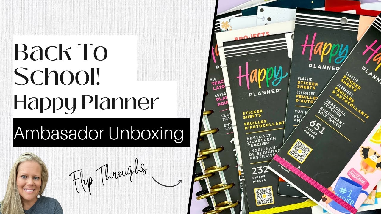 Back To School Happy Planner Haul Unboxing! | Back to School 2023 | Happy Planner