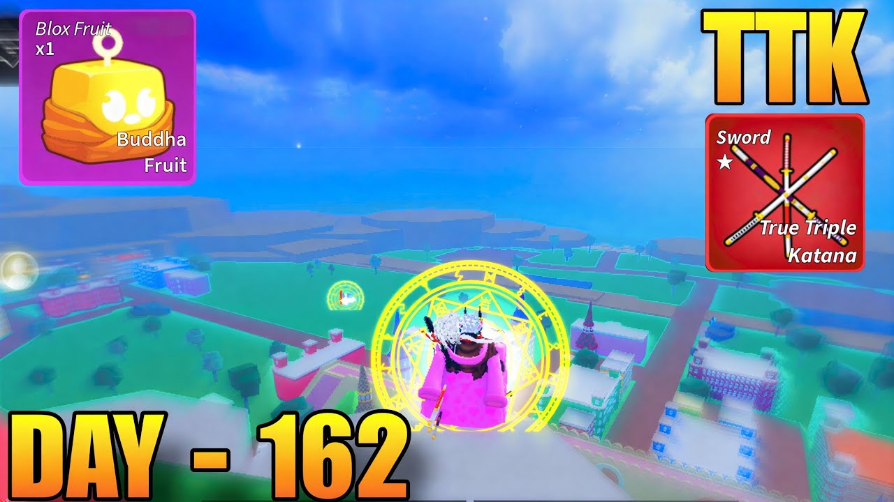 Day - 162 Buddha + TTK + Ghoul V4 Spam Bounty Hunting | Blox Fruits Roblox 