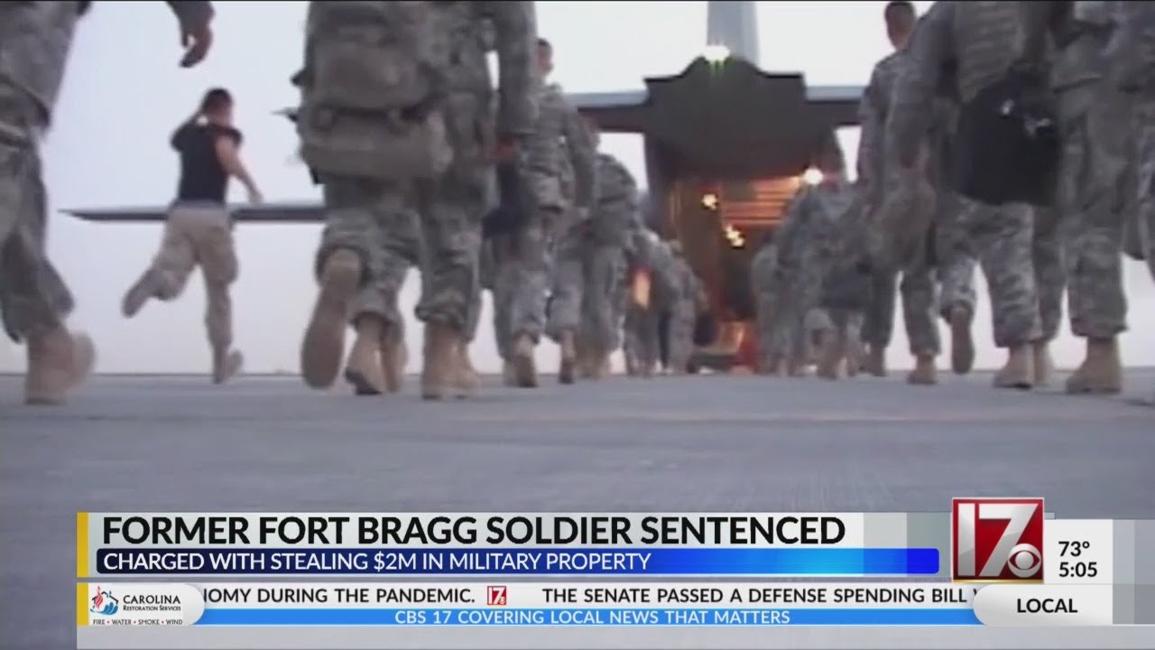 Former Fort Bragg soldier sentenced for stealing military equipment