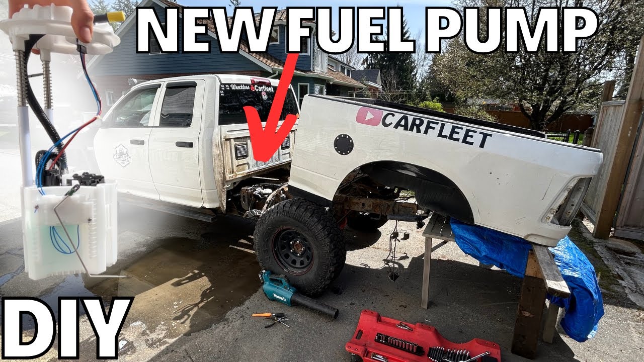 DIY Dodge Ram Fuel Pump Replacement! Crank but no start 2009-2018 Ram