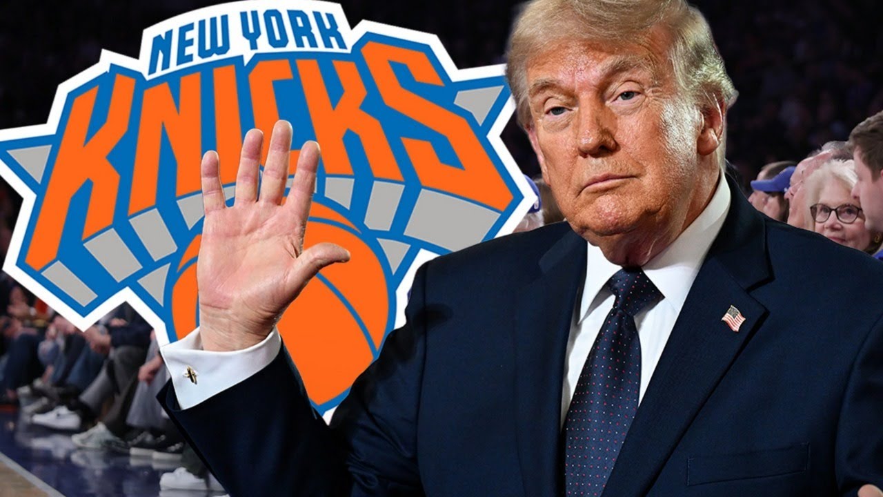 President Trump at The  New York Knicks Game LIVE