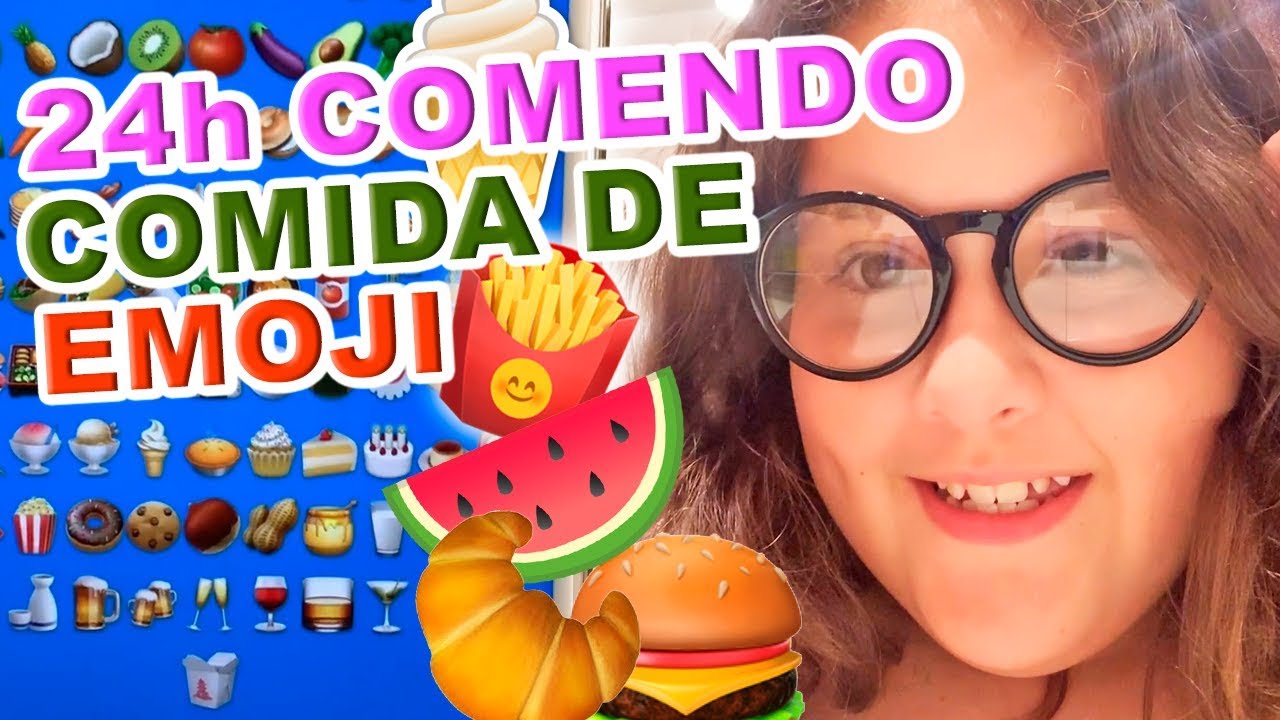 PASSEI 24 HORAS COMENDO COMIDA DE EMOJI