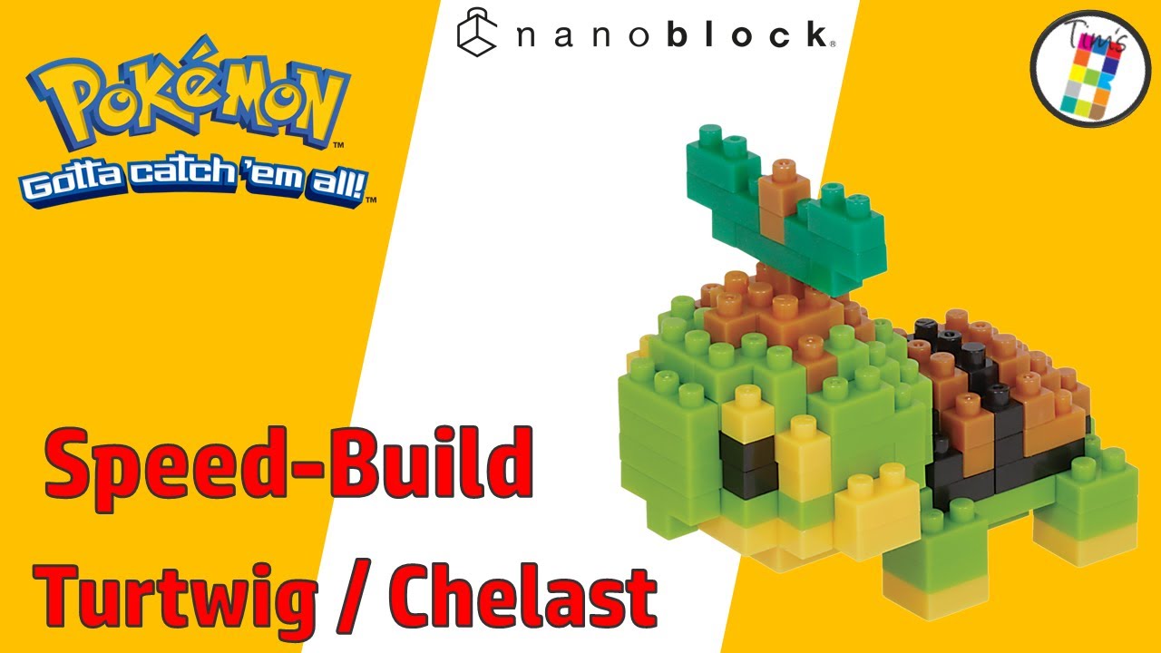 Speed-Build Kawada nanoblock NBPM_077 - Pokemon Chelast | Turtwig