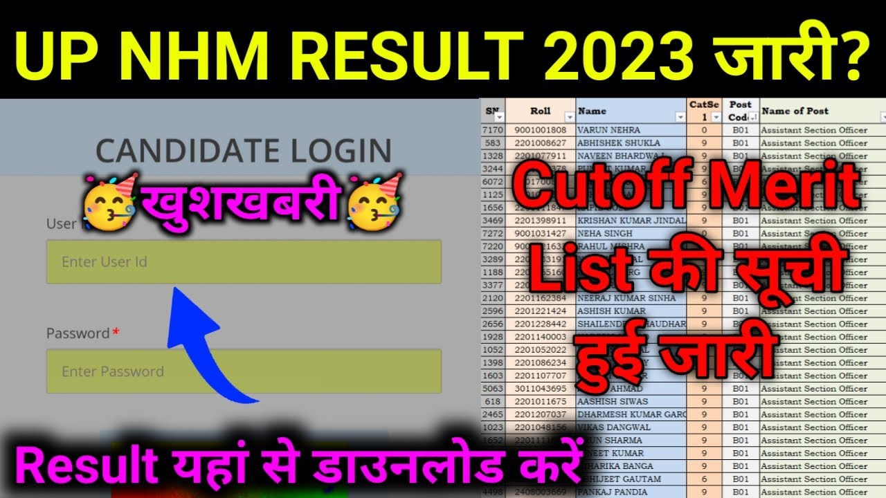 UP NHM Result 2023 जारी? up nhm new update today | up nhm cut off 2023 | up nhm ka result kab aaega